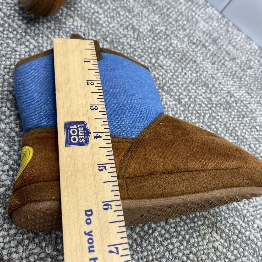 Toy Story Slippers Cowboy Boots‎ Boys 11 12 Woody Soft Disney S4